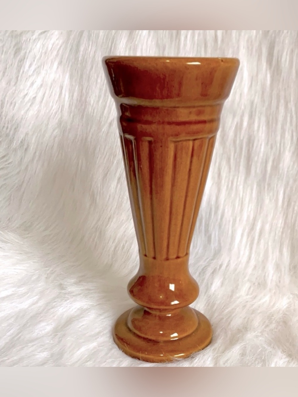 Vintage Royal Haggar Brown Glaze Vase Fall